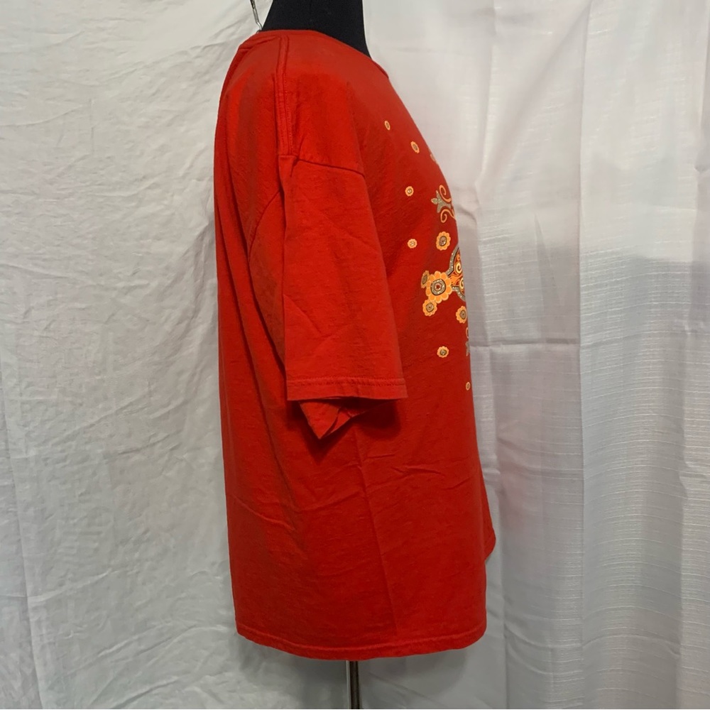 Vintage Disney Mickey Unlimited T Shirt Red Mandela, GUC, No Size Tag- 1X/2X - Picture 5 of 13